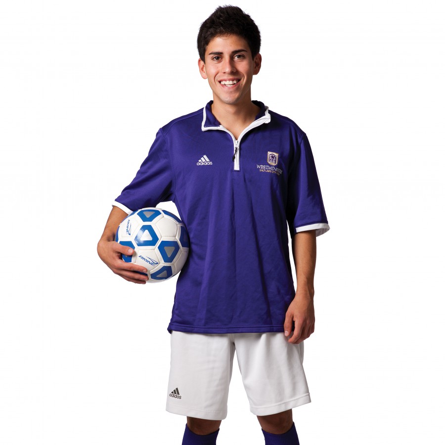 Manuel Duenas with soccer ball