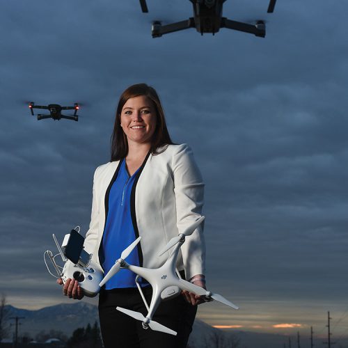 Abby Speicher and her drones