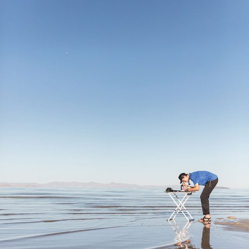 student at the Great Salt Lake