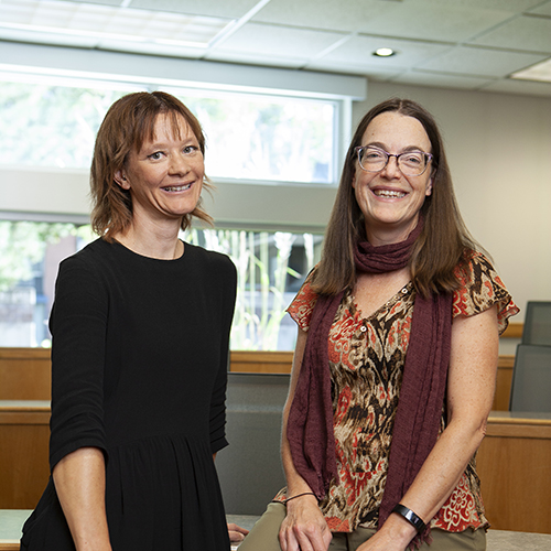 Julie Stewart, Ph.D. and Connie Etter, Ph.D., members of the Honors College faculty.
